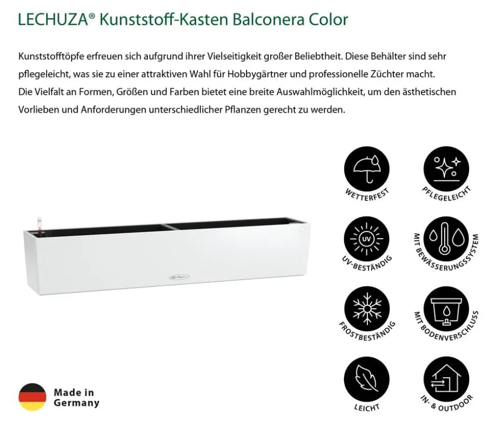 LECHUZA® Kunststoff-Kasten Balconera Color, rechteckig