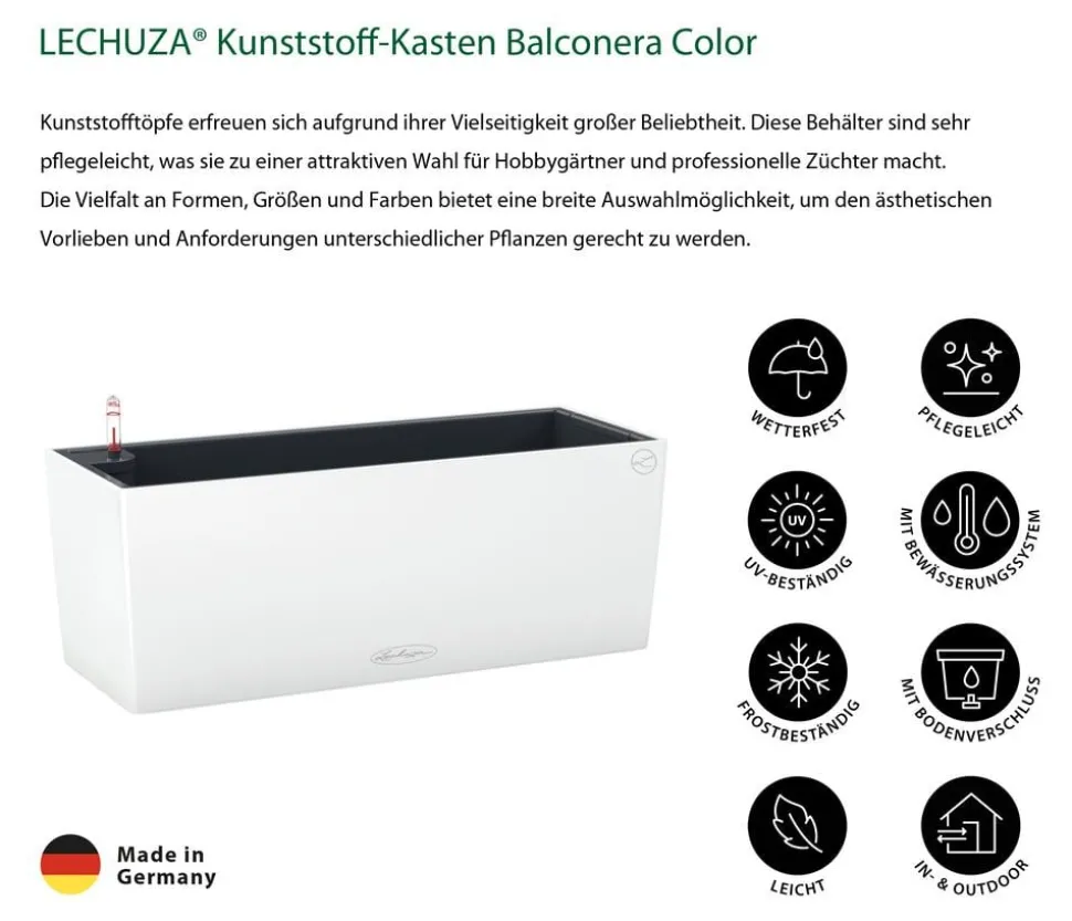 LECHUZA® Kunststoff-Kasten Balconera Color, rechteckig