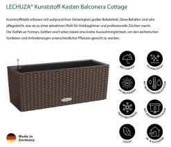 LECHUZA® Kunststoff-Kasten Balconera Cottage, rechteckig