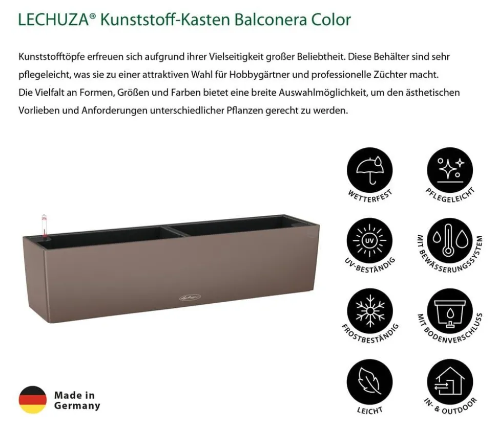 LECHUZA® Kunststoff-Kasten Balconera Color, rechteckig