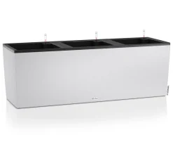 LECHUZA® Kunststoff-Kasten Trio Stone inkl. Pflanzeinsatz, rechteckig, ca. B132,5/H46,5/T44,5 cm