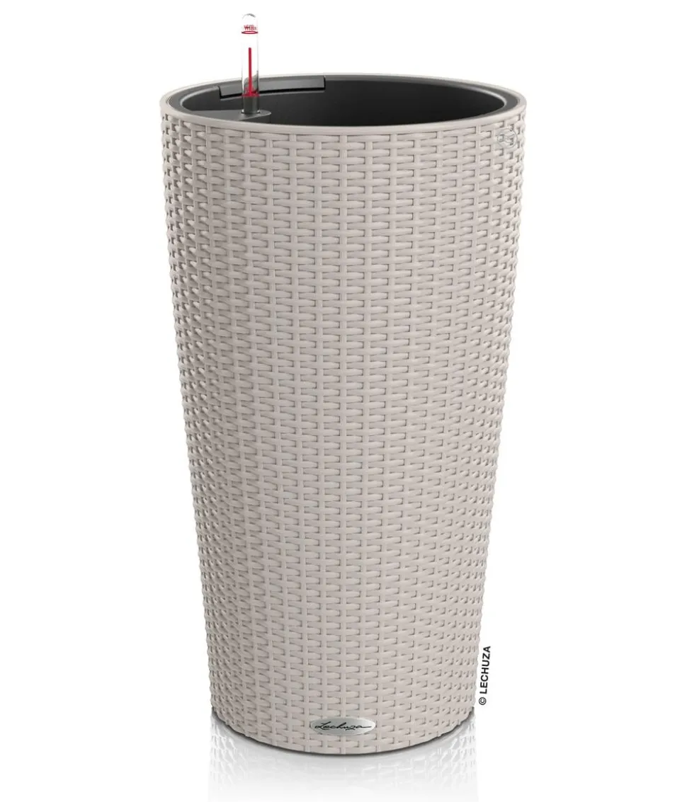LECHUZA® Kunststoff-Säule Cilindro Cottage inkl. Pflanzeinsatz, konisch