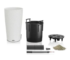 LECHUZA® Kunststoff-Säule Cilindro Cottage inkl. Pflanzeinsatz, konisch