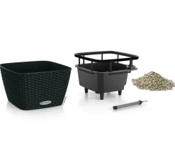 LECHUZA® Kunststoff-Topf Bacino Cottage inkl. Pflanzeinsatz, konisch, ca. B31/H19,5/T31 cm