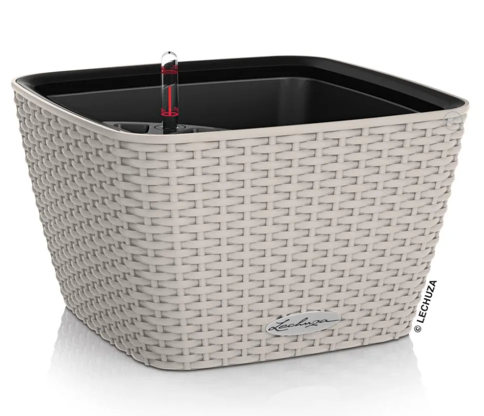 LECHUZA® Kunststoff-Topf Bacino Cottage inkl. Pflanzeinsatz, konisch, ca. B31/H19,5/T31 cm