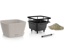 LECHUZA® Kunststoff-Topf Bacino Cottage inkl. Pflanzeinsatz, konisch, ca. B31/H19,5/T31 cm