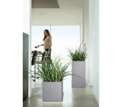 LECHUZA® Kunststoff-Topf Canto Stone, quadratisch