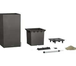 LECHUZA® Kunststoff-Topf Canto Stone, quadratisch