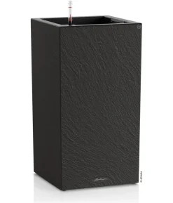 LECHUZA® Kunststoff-Topf Canto Slatestone inkl. Pflanzeinsatz, rechteckig