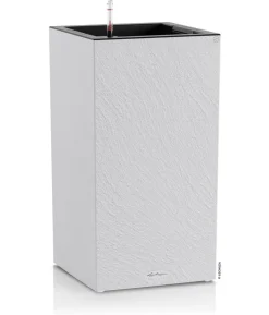 LECHUZA® Kunststoff-Topf Canto Slatestone inkl. Pflanzeinsatz, rechteckig