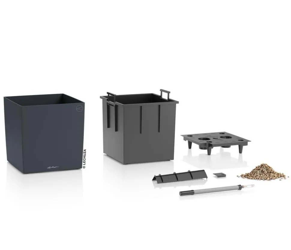 LECHUZA® Kunststoff-Topf Cube, rechteckig