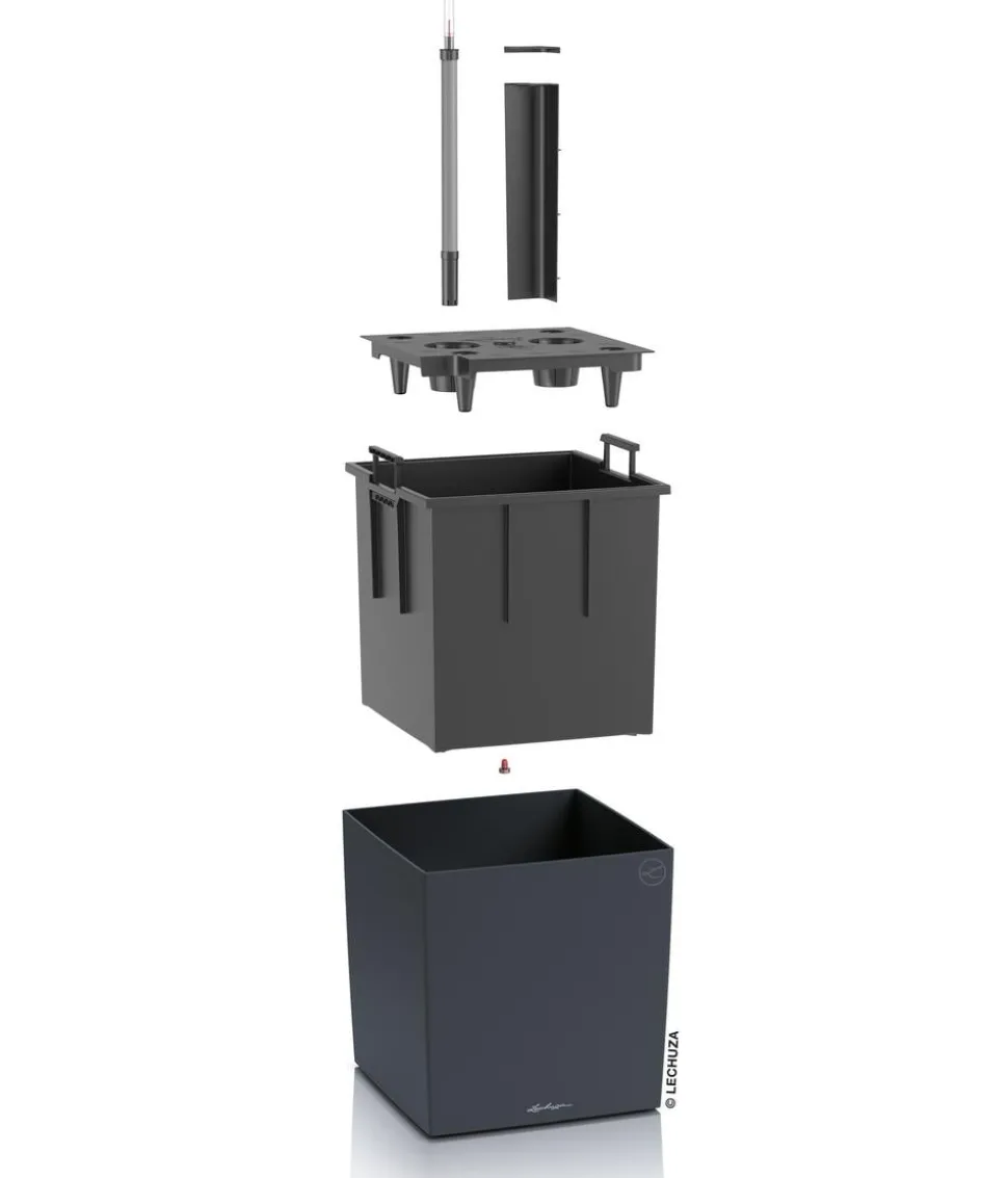 LECHUZA® Kunststoff-Topf Cube, rechteckig