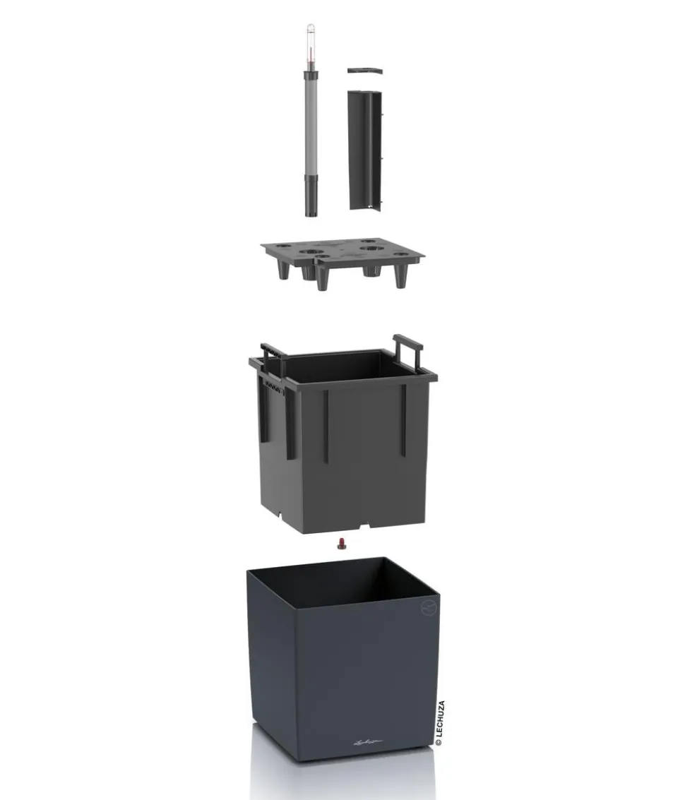 LECHUZA® Kunststoff-Topf Cube, rechteckig