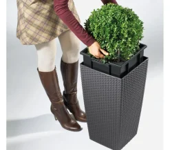 LECHUZA® Kunststoff-Topf Cubico Cottage, konisch