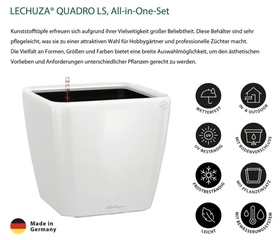 LECHUZA® QUADRO LS, All-in-One-Set