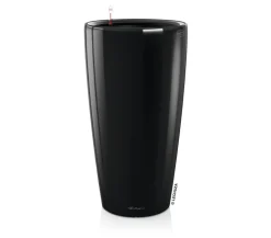 LECHUZA® Rondo hochglanz All-in-One-Set schwarz, 15789