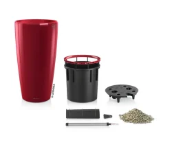 LECHUZA® Rondo hochglanz All-in-One-Set scarlet rot, 15799