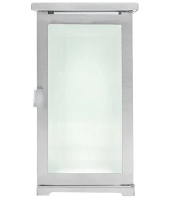 Moll Grablampe, Edelstahl/Facettenglas, ca. B11,5/H20,5/T11,5 cm