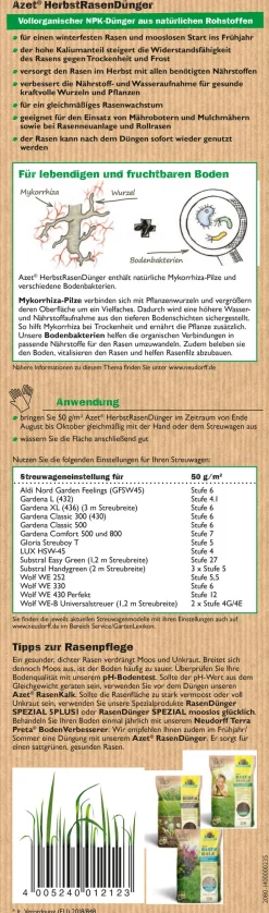 Neudorff Azet® Herbst-Rasendünger, 10 kg