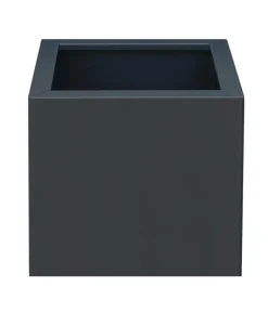 Palatino Metall-Pflanzgefäß Nora, quadratisch, anthrazit