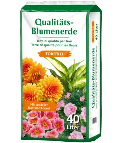 Qualitätsblumenerde, torffrei, 40 l