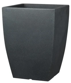 Scheurich Kunststoff-Vase Bologna, eckig, anthrazit