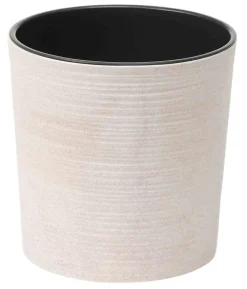 Siena Garden Kunststoff-Topf-Set ECO Lens, rund, ca. Ø25/H25 & Ø30/H30,5 cm, 2-teilig