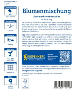 Sommerblumenzauber Mix, Saatgut von Kiepenkerl