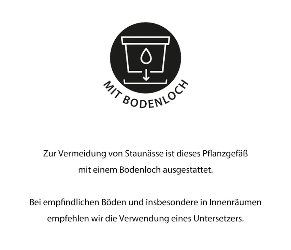 Spang Terrakotta-Pflanztopf Pillar, rund