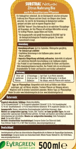 Substral® Naturen® Zitrus Nahrung, flüssig, 500 ml