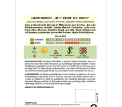 Thompson & Morgan Samen Gartenwicke The Girls