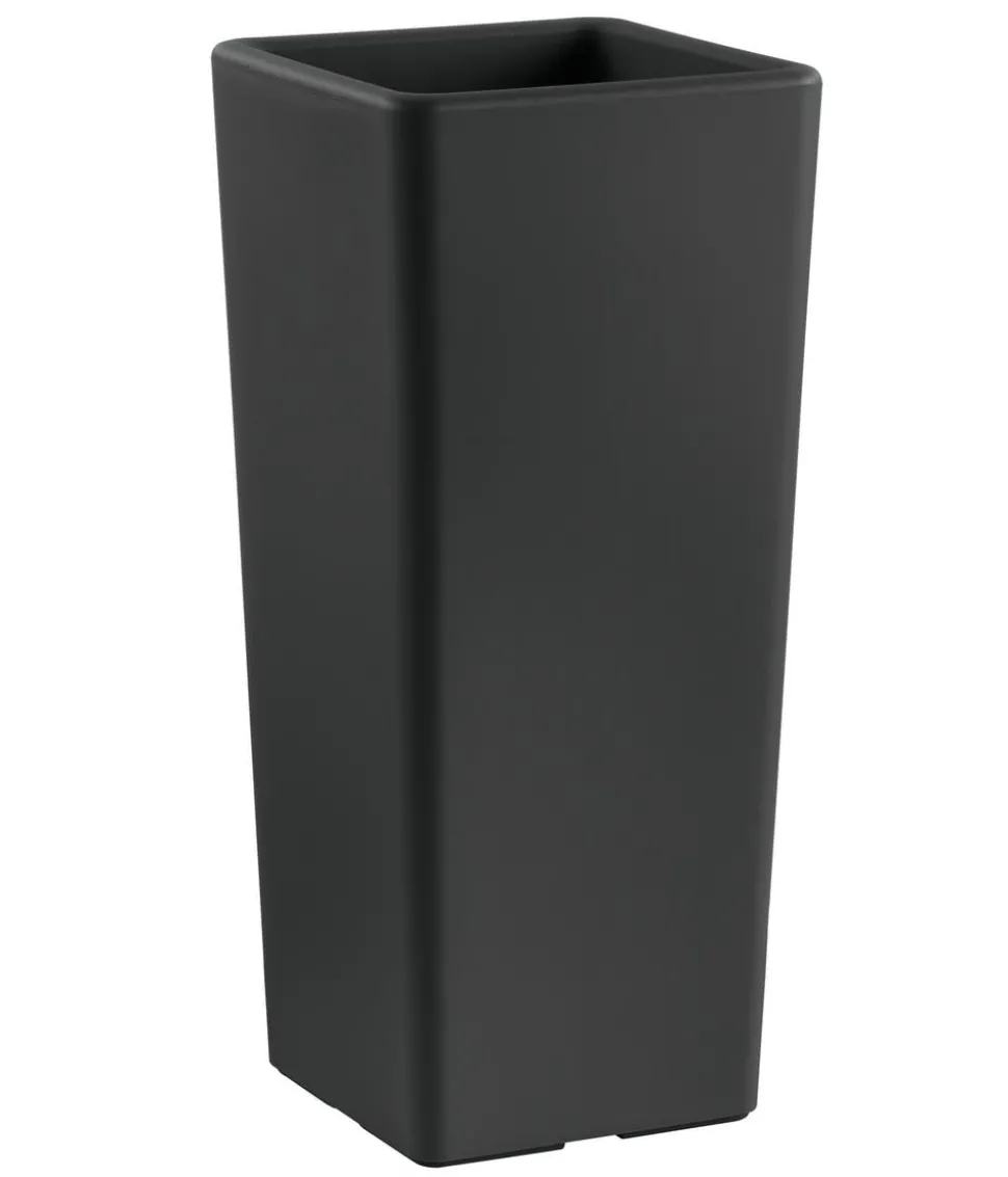 Veca Kunststoff-Vase Clou inkl. Pflanzeinsatz, konisch, anthrazit