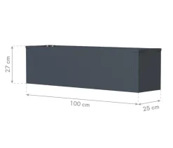Westmann Metall-Pflanzkasten Talus, anthrazit